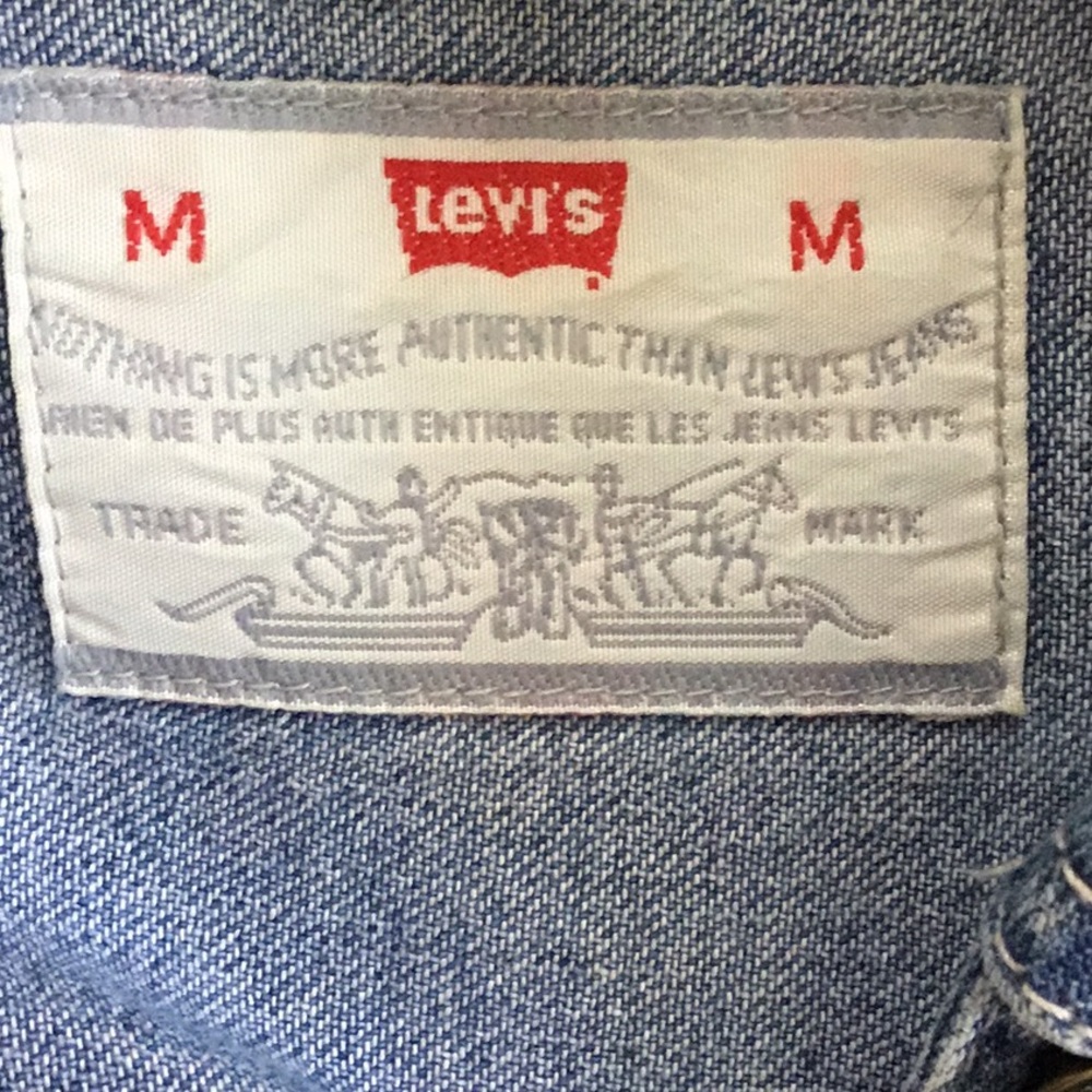 Vintage LEVI’S Authentic long sleeve shirt - size M - Picture 4 of 5